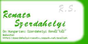 renato szerdahelyi business card